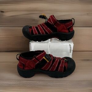 Keen Kids Newport H2  Sandals Sz 10 Lace-Lock Bungee Hook & Loop Waterproof